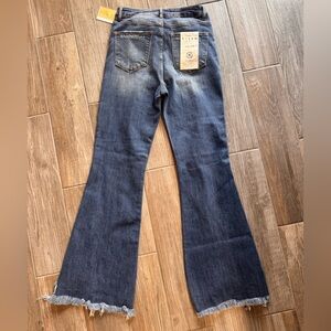 Classic Dark Wash Bootcut Jeans - Blue